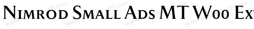 Nimrod Small Ads MT W00 Ext字体转换